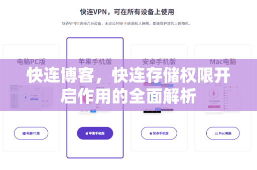 快连博客，快连存储权限开启作用的全面解析