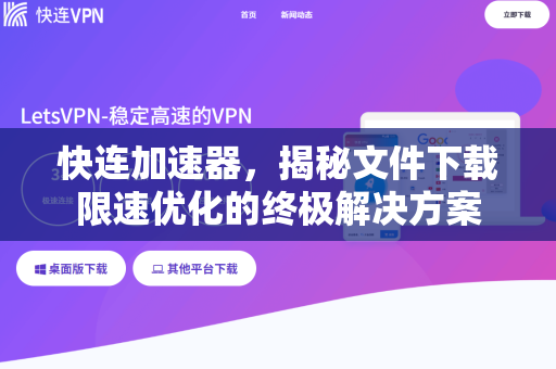 快连加速器，揭秘文件下载限速优化的终极解决方案